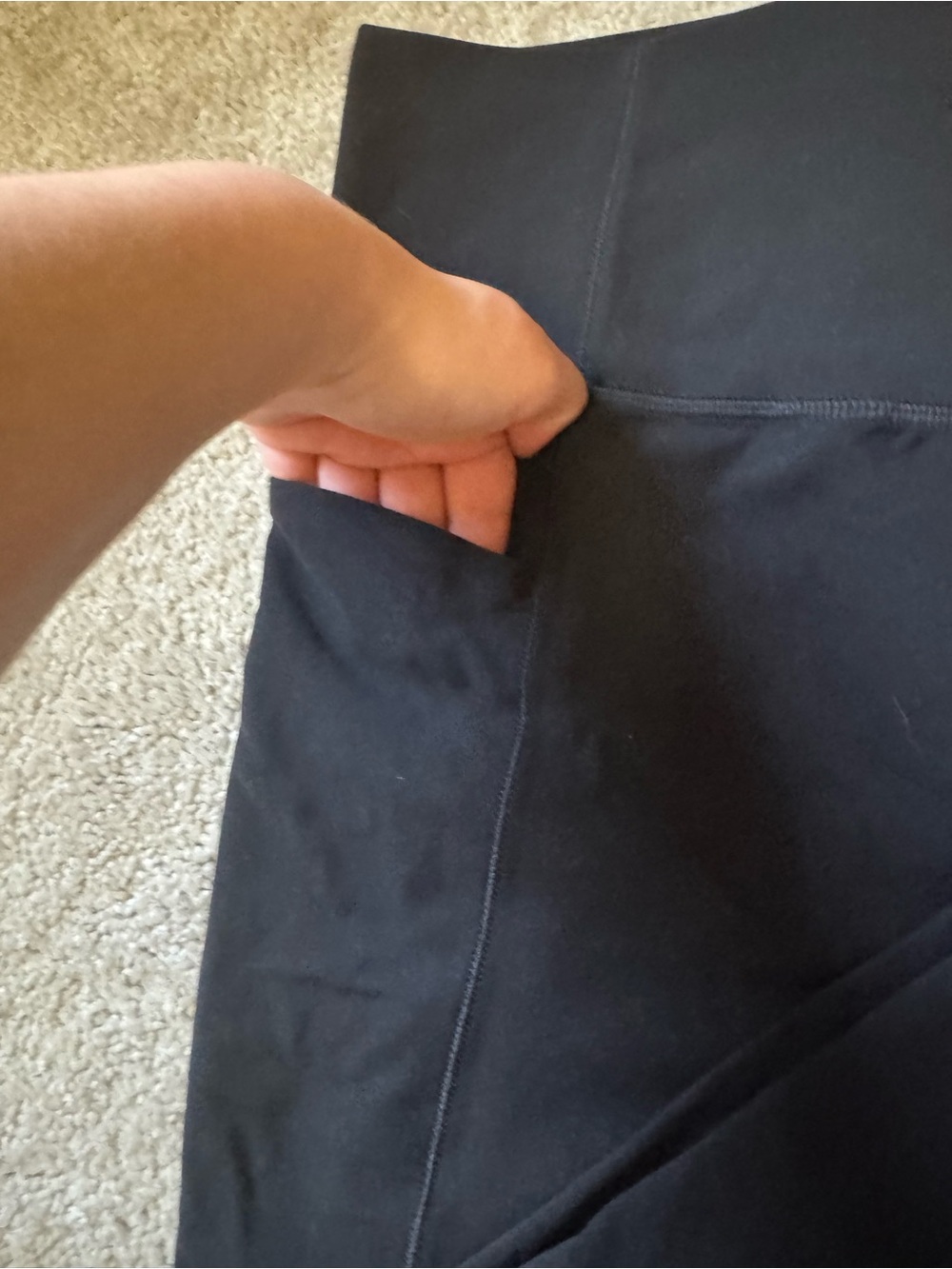 Athleta Black High-Waist Women's Active Leggings - Picture 4 of 6